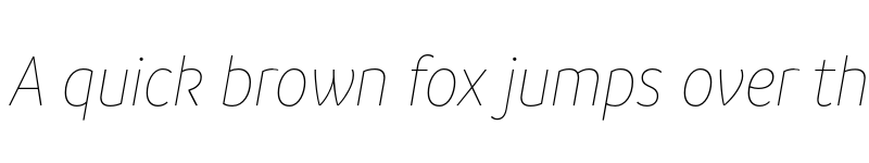 Preview of FONTSPRING DEMO - Branding SF Narrow Thin It Regular font
