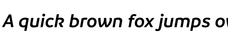 Preview of FONTSPRING DEMO - Branding SF SemiBold It Regular font