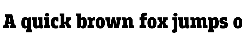 Preview of FONTSPRING DEMO - Breakers Slab Black Regular font
