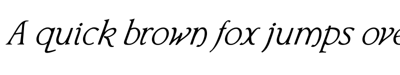 Preview of FONTSPRING DEMO - Bream Italic font