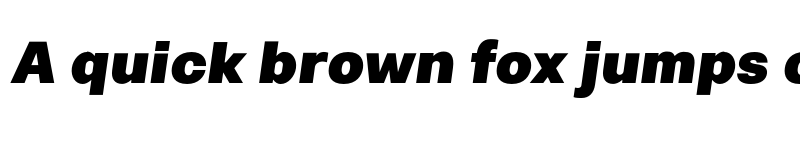 Preview of FONTSPRING DEMO - Breul Grotesk A Black Italic font