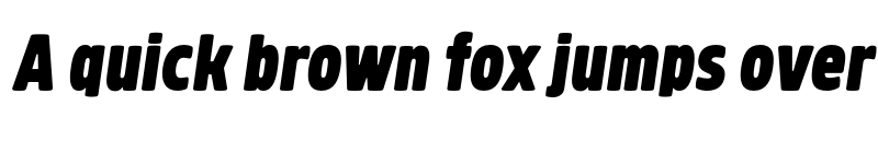 Preview of FONTSPRING DEMO - Brilk ExtraBlack Italic font