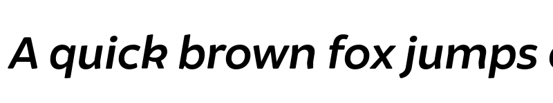 Preview of FONTSPRING DEMO - Brocha Semibold Italic Regular font