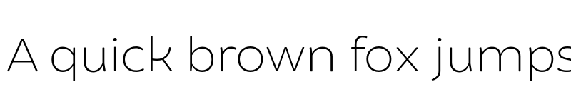 Preview of FONTSPRING DEMO - Brocha Thin Regular font