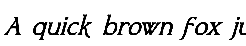 Preview of FONTSPRING DEMO - Bronzetti Bold Italic font