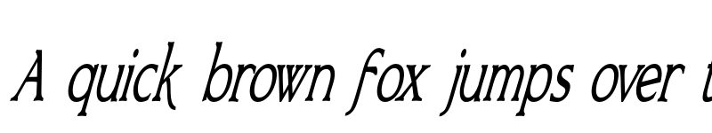 Preview of FONTSPRING DEMO - Bronzetti Condensed Condensed Regular Italic font