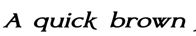 Preview of FONTSPRING DEMO - Bronzetti Expanded Expanded Bold Italic font