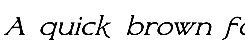 Preview of FONTSPRING DEMO - Bronzetti Expanded Expanded Regular Italic font