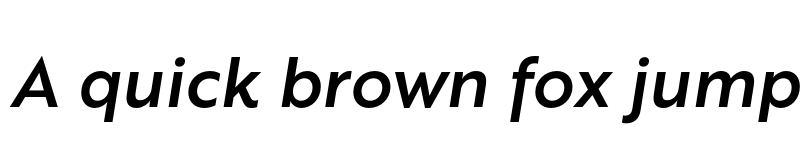 Preview of FONTSPRING DEMO - Brother 1816 Medium Italic font