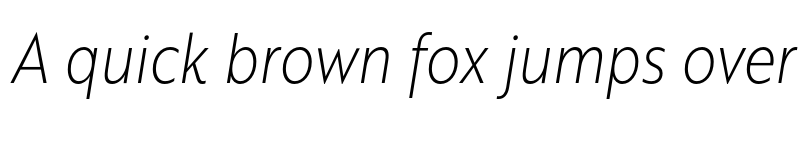 Preview of FONTSPRING DEMO - Brother XS Thin Italic font
