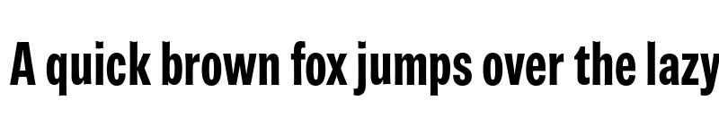 Preview of FONTSPRING DEMO - Brown Pro Extra Bold Condensed Regular font