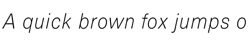 Preview of FONTSPRING DEMO - Brown Pro Thin Italic font