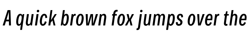 Preview of FONTSPRING DEMO - Bruta Pro Compressed Compressed Italic font