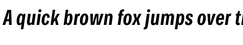 Preview of FONTSPRING DEMO - Bruta Pro Compressed Sm Bold It Regular font