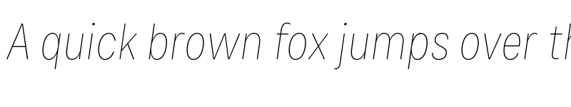Preview of FONTSPRING DEMO - Bruta Pro Condensed Thin Italic Regular font