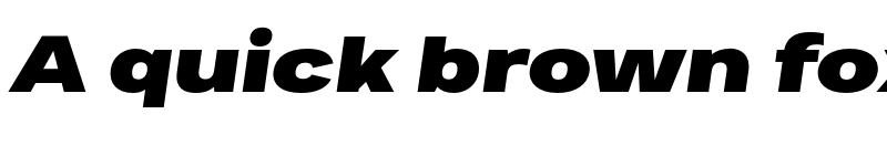 Preview of FONTSPRING DEMO - Bruta Pro Extended Black Italic Regular font