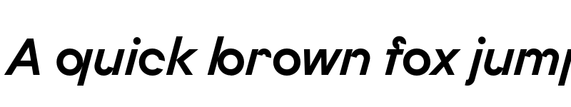 Preview of FONTSPRING DEMO - Budare Bold Rotalic Regular font