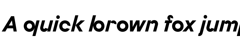 Preview of FONTSPRING DEMO - Budare Ultra Bold Rotalic Regular font