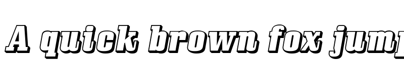 Preview of FONTSPRING DEMO - Bullpen Three D Regular font
