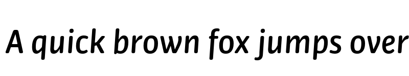 Preview of FONTSPRING DEMO - Bulo Rounded Medium Italic Regular font