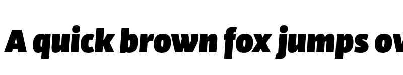 Preview of FONTSPRING DEMO - Bulo Ultra Black Italic Regular font