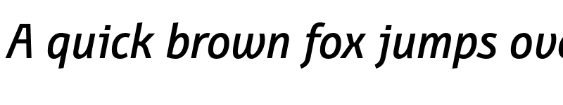 Preview of FONTSPRING DEMO - BunaeroPro-SemiBoldIt Regular font