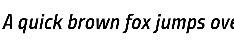 Preview of FONTSPRING DEMO - BundaySans-SemiBoldIt Regular font