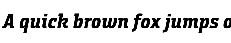 Preview of FONTSPRING DEMO - BundaySlab-ExtraBoldIt Regular font