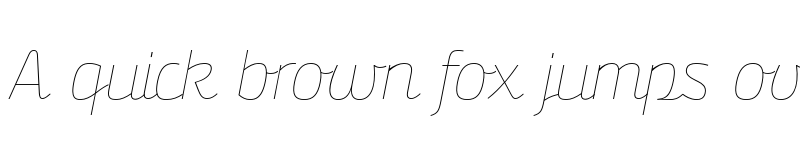 Preview of FONTSPRING DEMO - Bunita Swash Expert Hair Regular Italic font