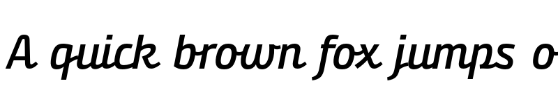 Preview of FONTSPRING DEMO - Bunita Swash Expert SemiBold Regular Italic font