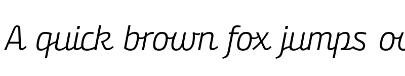 Preview of FONTSPRING DEMO - Bunita Swash Expert SemiLight Regular Italic font
