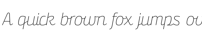 Preview of FONTSPRING DEMO - Bunita Swash Expert Thin Regular Italic font