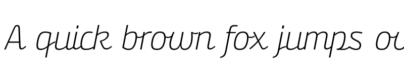 Preview of FONTSPRING DEMO - Bunita Swash Light Regular Italic font