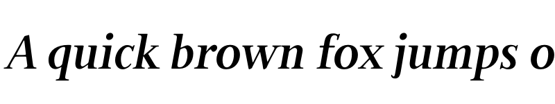 Preview of FONTSPRING DEMO - Bunyan Pro Bold Italic font