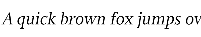 Preview of FONTSPRING DEMO - Bunyan Pro Italic font