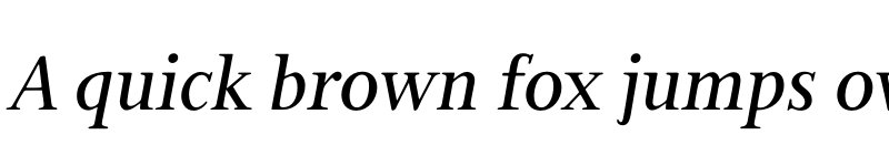 Preview of FONTSPRING DEMO - Bunyan Pro Medium Italic font