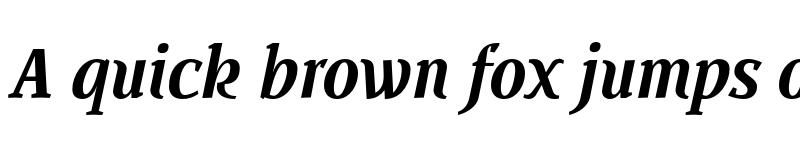 Preview of FONTSPRING DEMO - BUOZZI Bold Italic Regular font