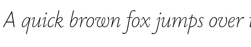 Preview of FONTSPRING DEMO - Byronic ExtLt Italic font