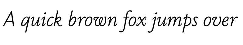 Preview of FONTSPRING DEMO - Byronic Light Italic font