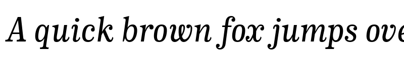 Preview of FONTSPRING DEMO - CA Normal Serif Italic font