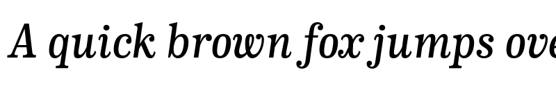 Preview of FONTSPRING DEMO - CA Normal Serif Medium Italic font