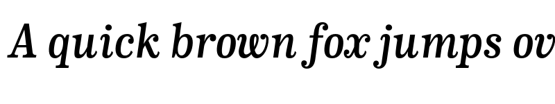 Preview of FONTSPRING DEMO - CA Normal Serif SemiBold Italic font