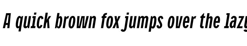 Preview of FONTSPRING DEMO - CA Oskar Compressed Bold Italic font