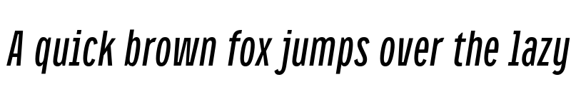 Preview of FONTSPRING DEMO - CA Oskar Compressed Italic font