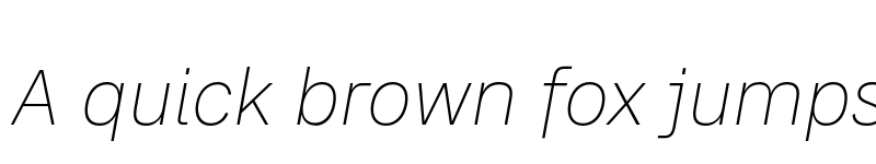 Preview of FONTSPRING DEMO - CA SaygonText Thin Italic font