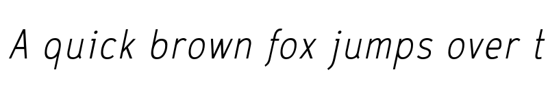 Preview of FONTSPRING DEMO - CA ZaracusaNarrowLight Rg Italic font