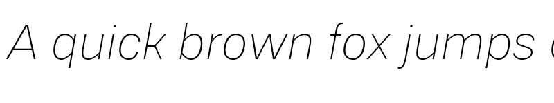 Preview of FONTSPRING DEMO - Cabrion Thin Italic font