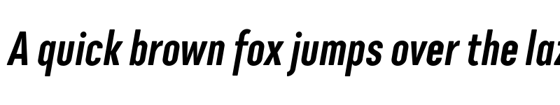Preview of FONTSPRING DEMO - Cadmium Compressed Bold Italic font