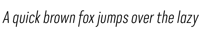 Preview of FONTSPRING DEMO - Cadmium Compressed Book Italic font
