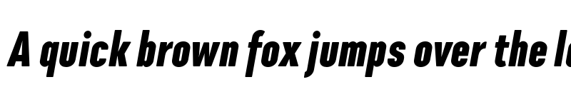 Preview of FONTSPRING DEMO - Cadmium Compressed Heavy Italic font